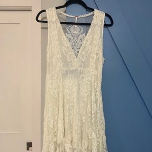 Free People Lace White Dress - Size 8